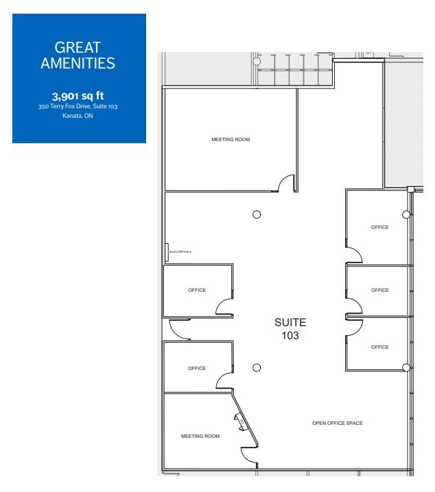 350 Terry Fox Dr, Ottawa, ON à louer Plan d’étage– Image 1 sur 1