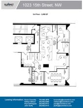 1023 15th St NW, Washington, DC à louer Plan d’étage– Image 1 sur 1