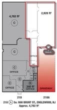 218 S Van Brunt St, Englewood, NJ à louer Plan d’étage– Image 1 sur 1