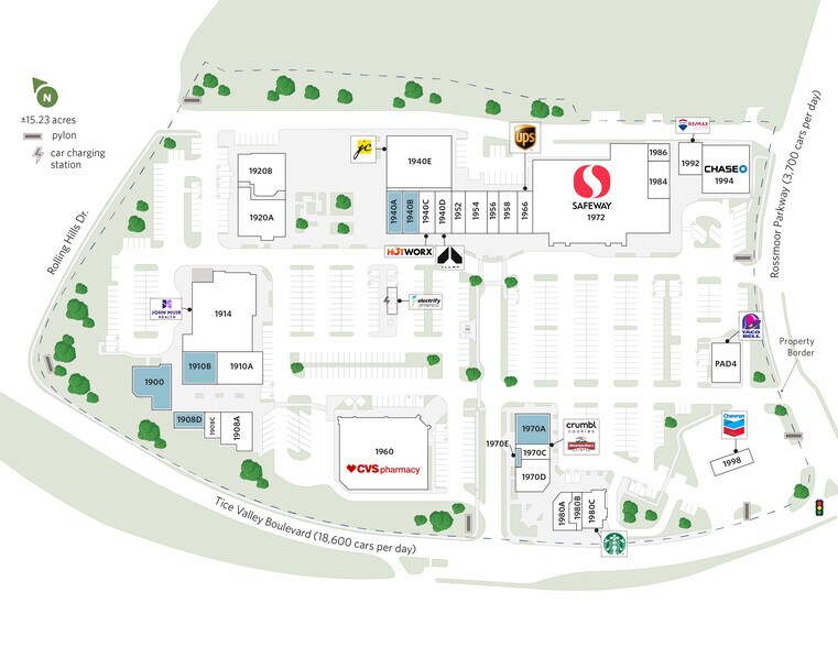 1972 Tice Valley Blvd, Walnut Creek, CA à louer - Plan de site – Image 2 sur 22