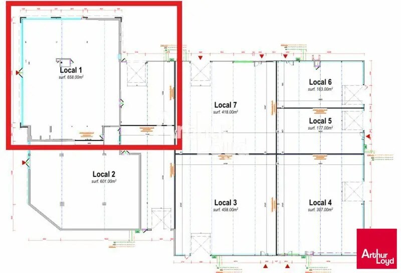 Local d’activités dans Beaucouzé à louer - Plan d’étage – Image 3 sur 3