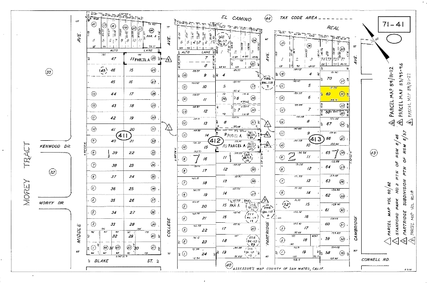 612 Cambridge Ave, Menlo Park, CA à vendre - Plan cadastral – Image 2 sur 8
