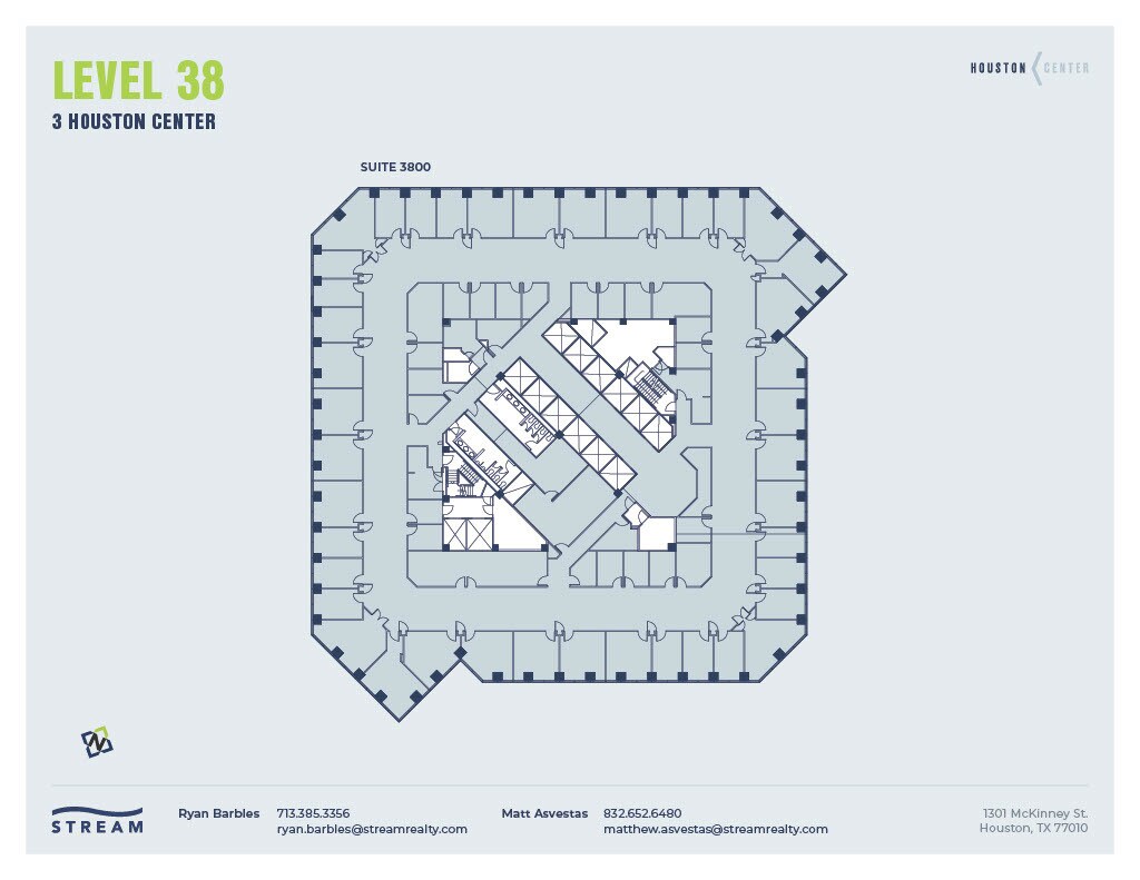 1301 McKinney St, Houston, TX à louer Plan d’étage– Image 1 sur 1