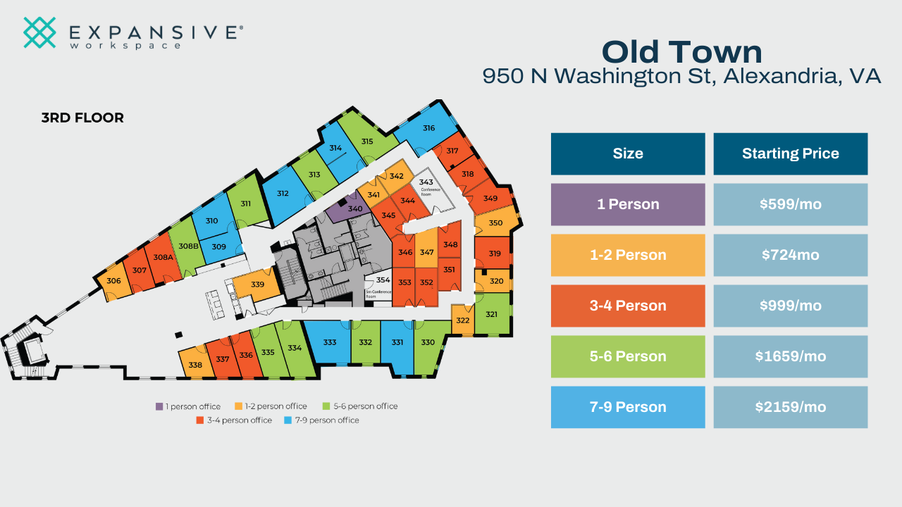 950 N Washington St, Alexandria, VA à louer Plan d’étage– Image 1 sur 4