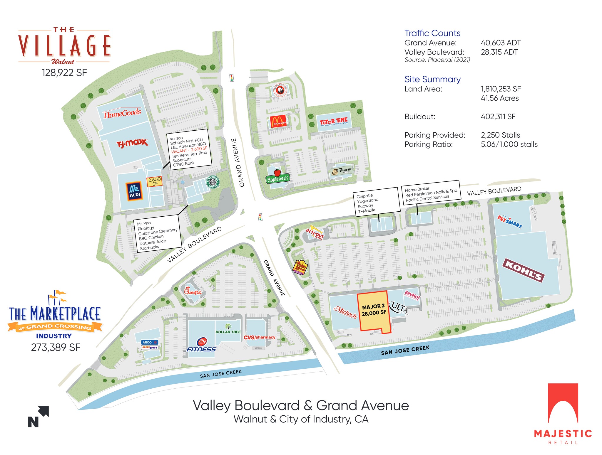 21630-21818 Valley Blvd, Walnut, CA à louer Plan de site– Image 1 sur 1