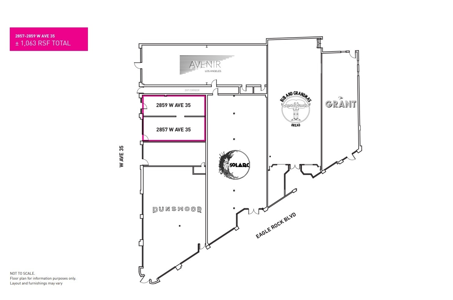 2861 W Avenue 35, Glassell Park, CA à louer Plan d’étage– Image 1 sur 1
