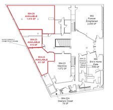 882-886 Lincoln Way, Auburn, CA à louer Plan d’étage– Image 1 sur 1