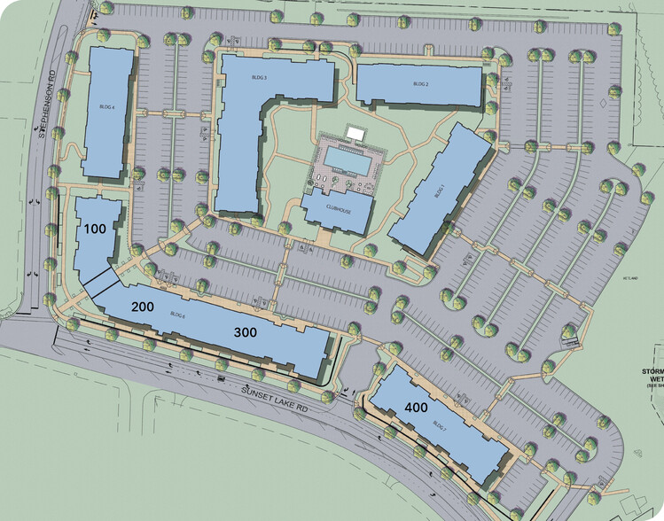 4625 Sunset Lake Rd, Apex, NC à louer - Plan de site – Image 2 sur 6