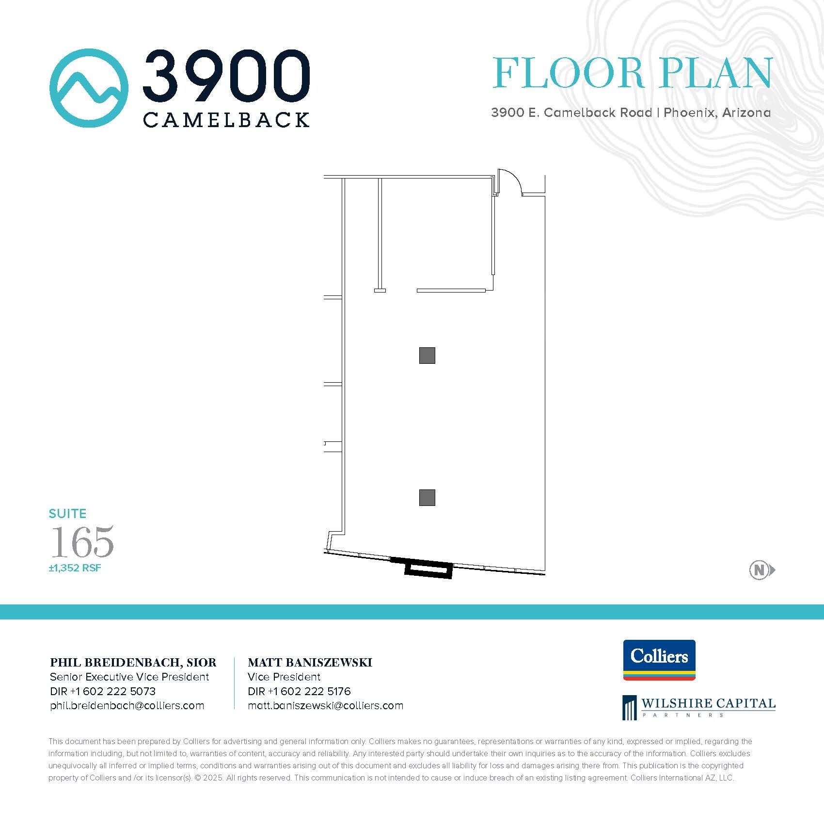 3900 E Camelback Rd, Phoenix, AZ à louer Plan d’étage– Image 1 sur 1