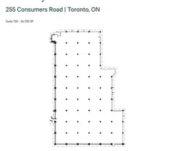 245 Consumers Rd, Toronto, ON à louer Plan d’étage– Image 1 sur 1