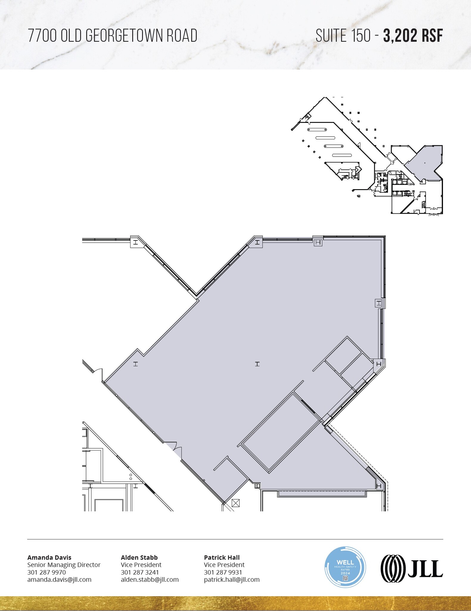 7700 Old Georgetown Rd, Bethesda, MD à louer Plan d’étage– Image 1 sur 1