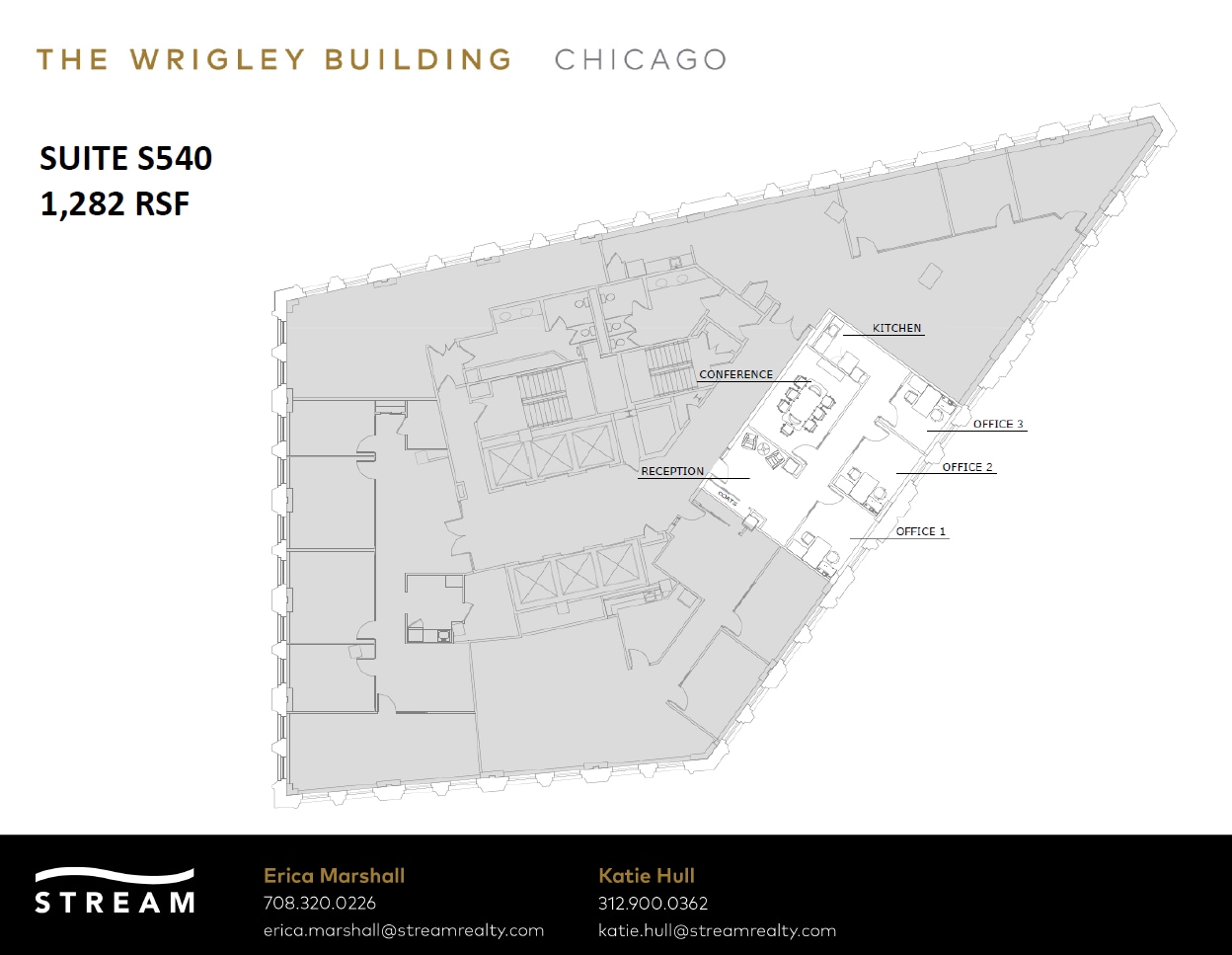 400 N Michigan Ave, Chicago, IL à louer Plan d’étage– Image 1 sur 1