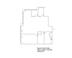 350 N LaSalle St, Chicago, IL à louer Plan d’étage– Image 1 sur 1