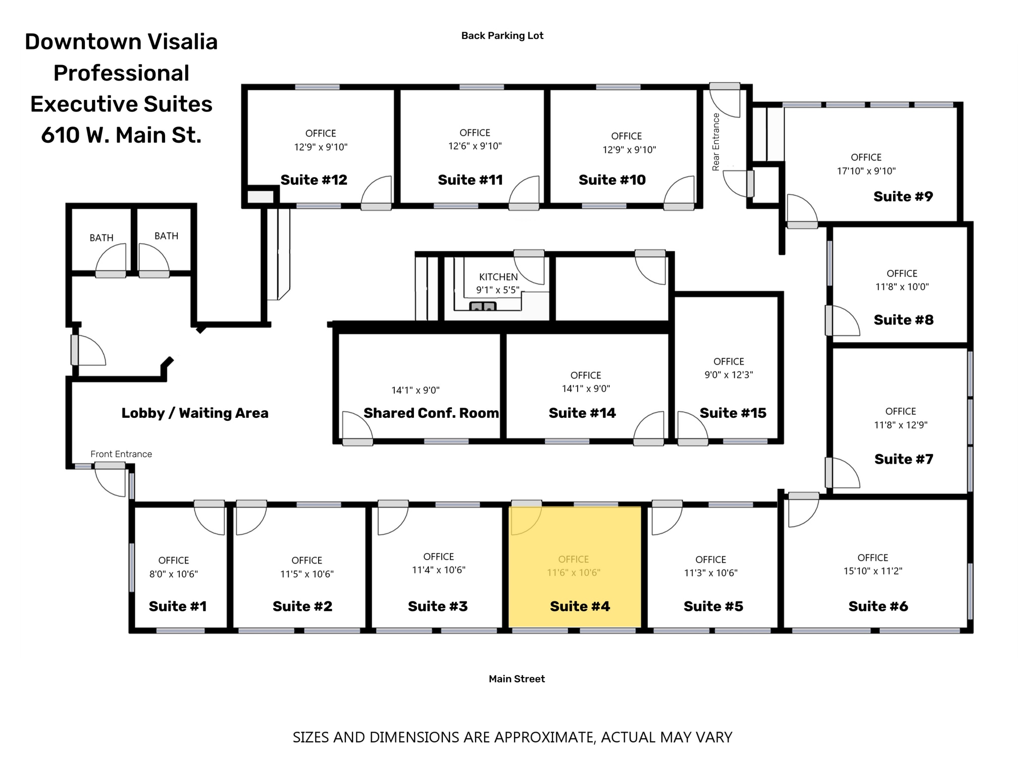 610 W Main St, Visalia, CA à louer Photo de l’immeuble– Image 1 sur 1