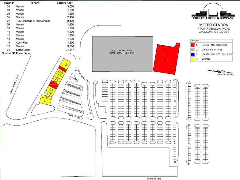 4700 Robinson Rd, Jackson, MS à louer - Plan de site – Image 2 sur 2