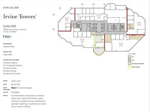 18100 Von Karman Ave, Irvine, CA à louer Plan d’étage– Image 1 sur 1