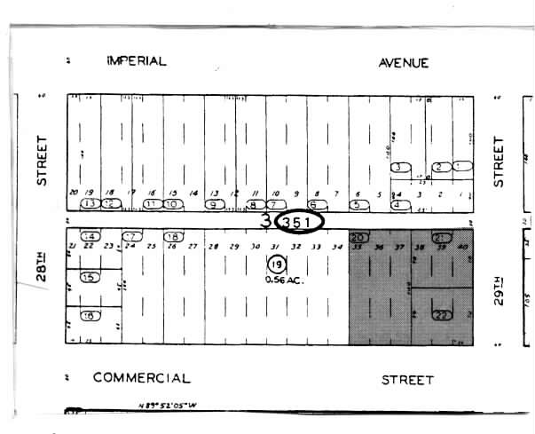 2866 Commercial St, San Diego, CA à vendre - Plan cadastral – Image 3 sur 3