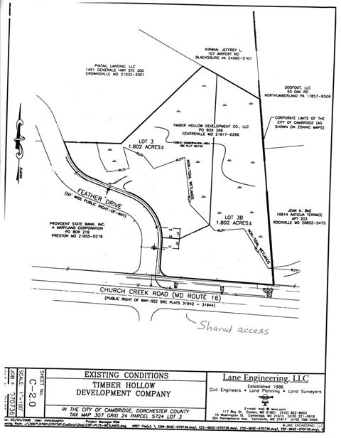 Feather Ln & Stone Boundary Rd, Cambridge, MD à vendre Plan cadastral– Image 1 sur 2