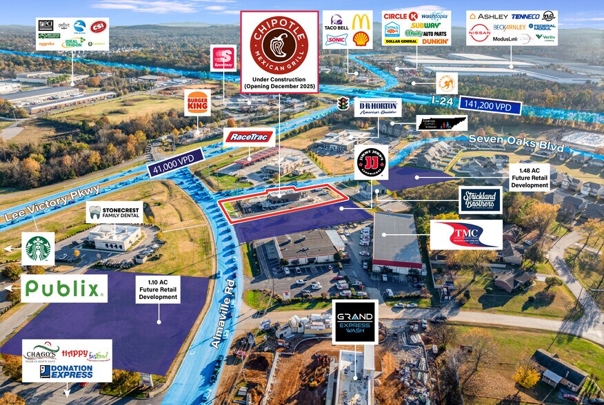 800 Seven Oaks Blvd, Smyrna, TN à vendre - Aérien – Image 3 sur 5