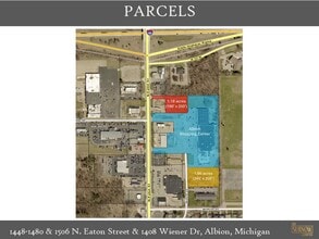 1450 N Eaton St, Albion, MI - Vue aérienne  vue de carte