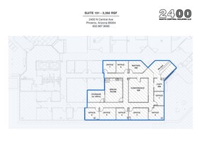 2400 N Central Ave, Phoenix, AZ à louer Plan de site– Image 1 sur 10