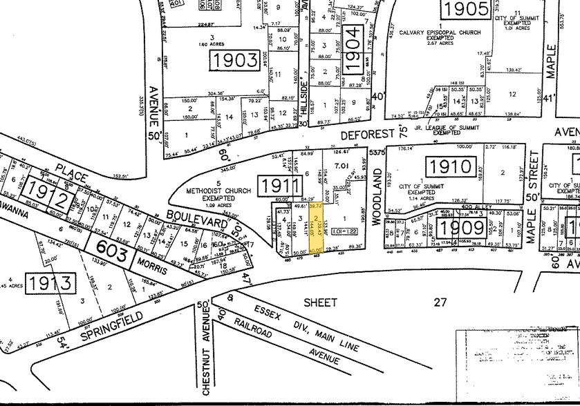 463 Springfield Ave, Summit, NJ à louer - Plan cadastral – Image 3 sur 3