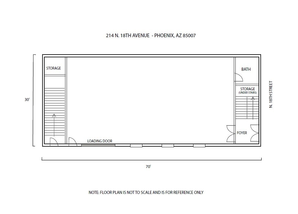 1805 W Van Buren St, Phoenix, AZ à louer Plan d’étage– Image 1 sur 3