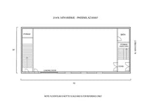 1805 W Van Buren St, Phoenix, AZ à louer Plan d’étage– Image 1 sur 3