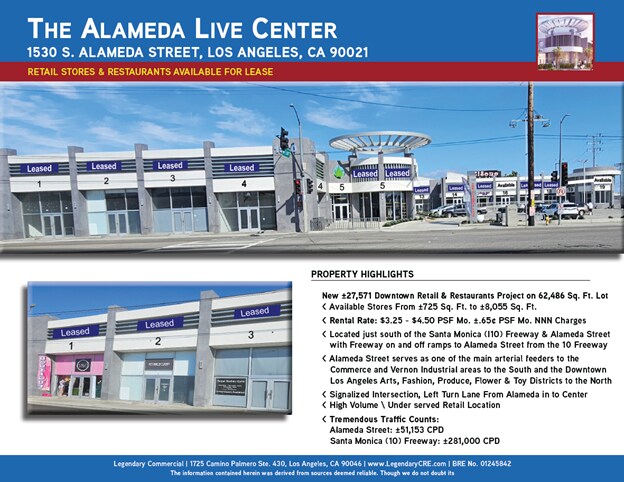 1530 S Alameda St, Los Angeles, CA à louer - Photo de l’immeuble – Image 2 sur 25