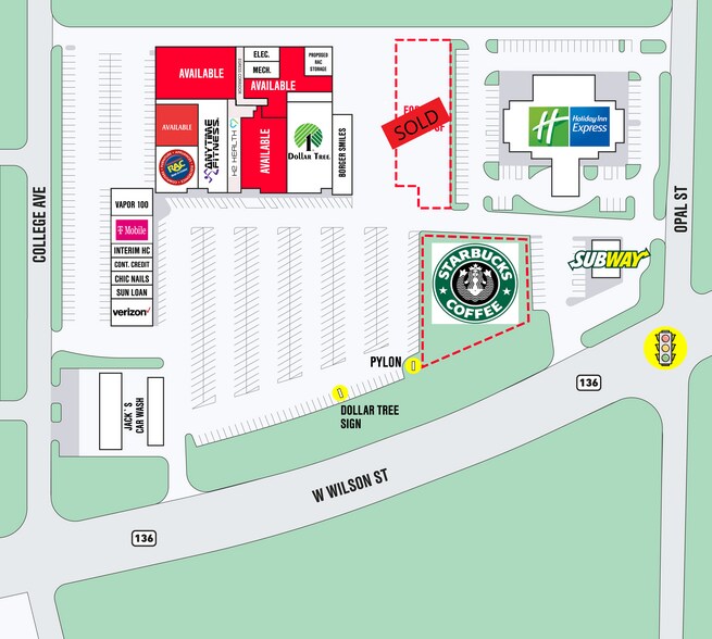 1303-1331 W Wilson St, Borger, TX à louer - Plan de site – Image 1 sur 9