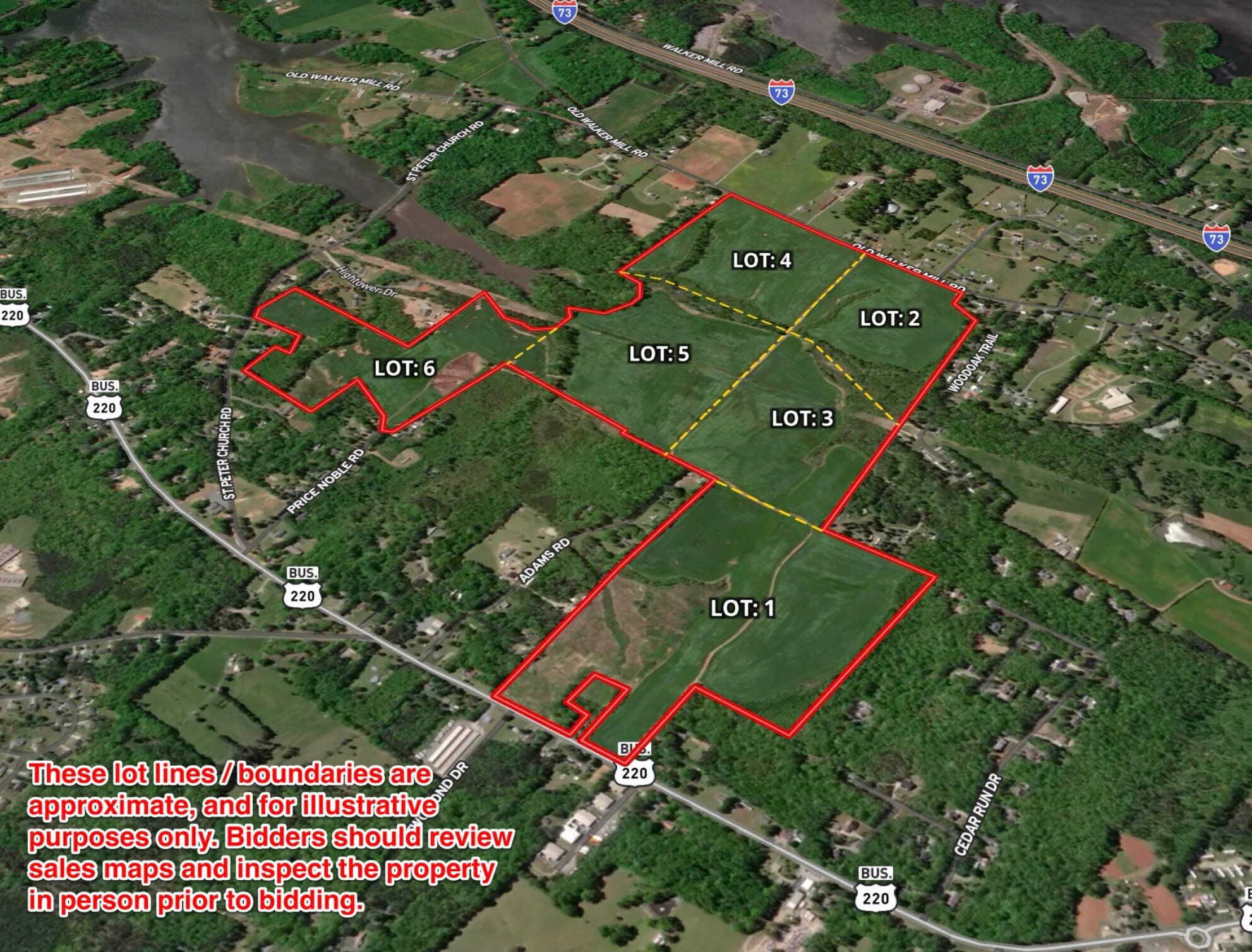 9151 US 220 Business hwy, Randleman, NC à vendre Aérien– Image 1 sur 2