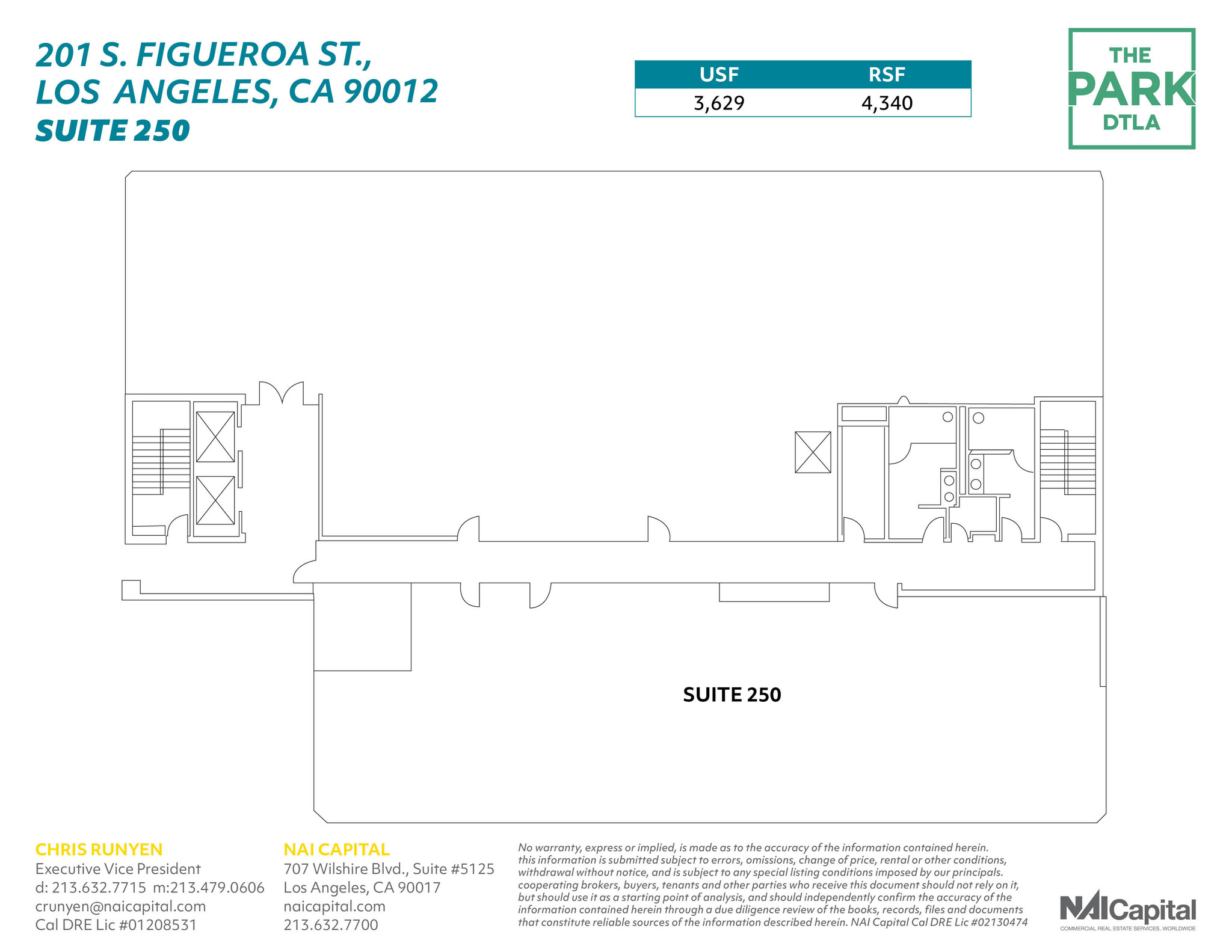 261 S Figueroa St, Los Angeles, CA à louer Plan d’étage– Image 1 sur 4