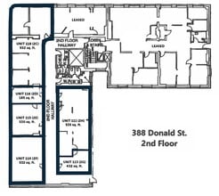 388 Donald St, Winnipeg, MB à louer Plan d’étage– Image 1 sur 1