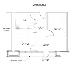 9220-9268 1/2 Hall Rd, Downey, CA à louer Plan d’étage– Image 2 sur 2