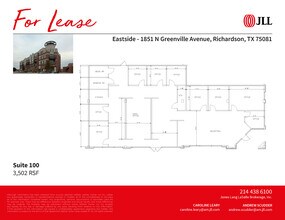 1851 N Greenville Ave, Richardson, TX à louer Plan d’étage– Image 1 sur 1