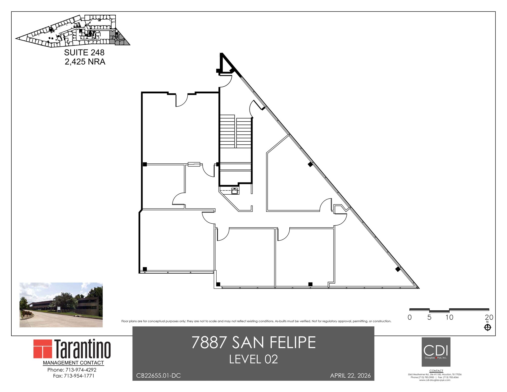 7887 San Felipe St, Houston, TX à louer Plan de site– Image 1 sur 1