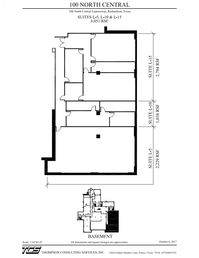 100 N Central Expy, Richardson, TX à louer Plan d’étage– Image 1 sur 1