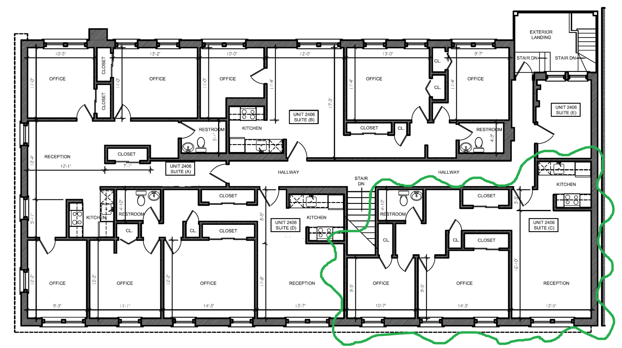 2400-2412 W 32nd Ave, Denver, CO à louer Plan d’étage– Image 1 sur 1