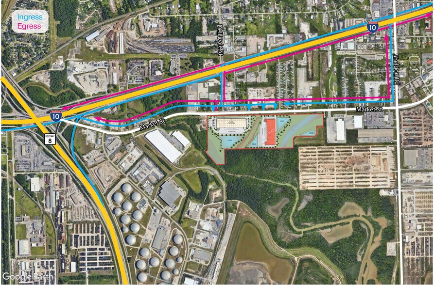 15420 Market St, Channelview, TX à louer - Aérien – Image 3 sur 3