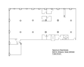 820 N Orleans St, Chicago, IL à louer Plan d’étage– Image 1 sur 3