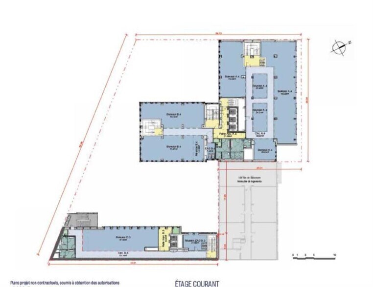 139-141 Rue De Saussure, Paris à louer - Plan d’étage – Image 3 sur 4