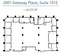 2001 Gateway Pl, San Jose, CA à louer Plan d’étage– Image 1 sur 1