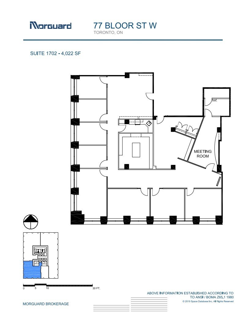 77 Bloor St W, Toronto, ON à louer Plan d’étage– Image 1 sur 1