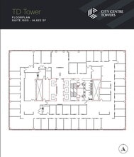 10088 102 Ave NW, Edmonton, AB à louer Plan d’étage– Image 2 sur 2