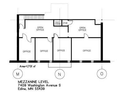 7401-7435 Washington Ave S, Edina, MN à louer Plan d’étage– Image 1 sur 1