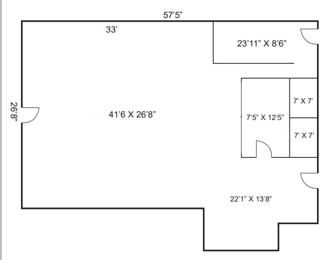 540 W Crossville Rd, Roswell, GA à louer Plan d’étage– Image 1 sur 1