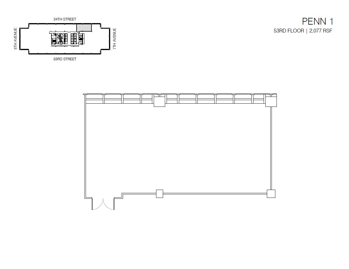 PENN 1, New York, NY à louer Plan d’étage– Image 1 sur 1