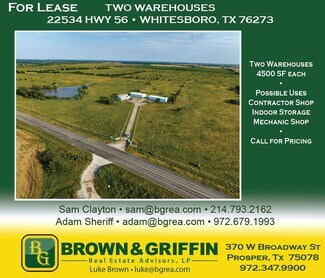 Plus de détails pour 22534 TX-56, Whitesboro, TX - Industriel/Logistique à louer