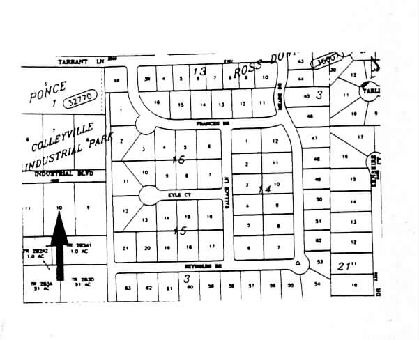 1901 Industrial Blvd, Colleyville, TX à louer - Plan cadastral – Image 2 sur 3