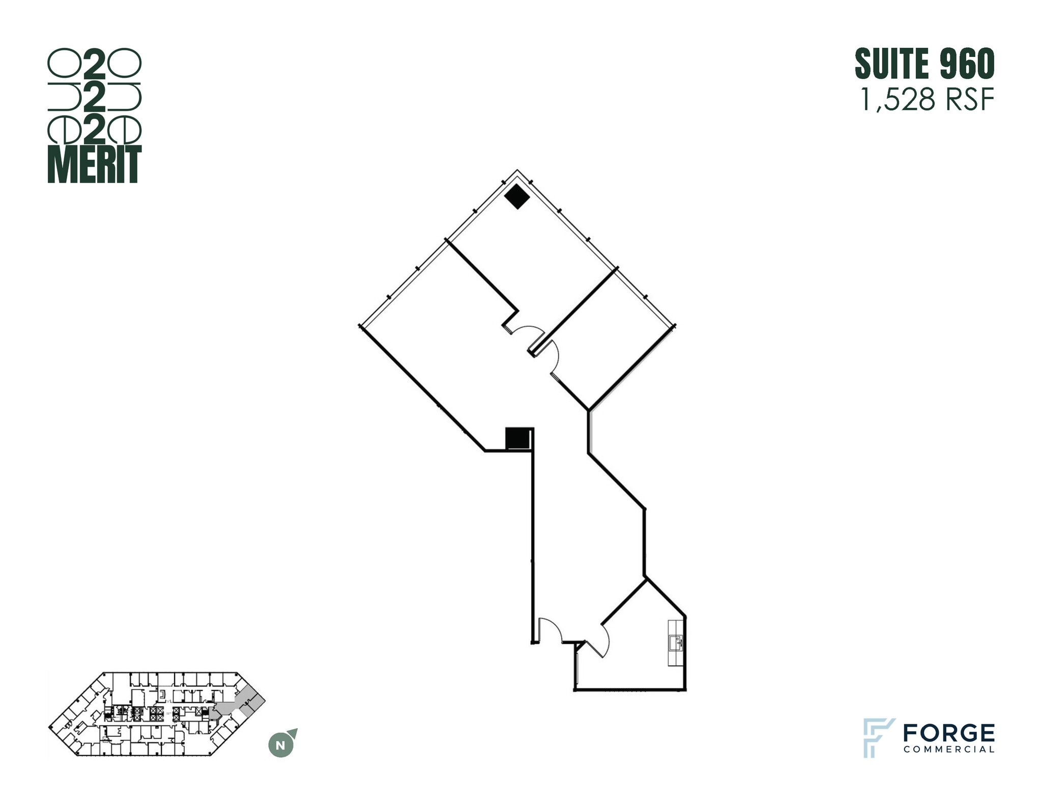 12221 Merit Dr, Dallas, TX à louer Plan d’étage– Image 1 sur 1